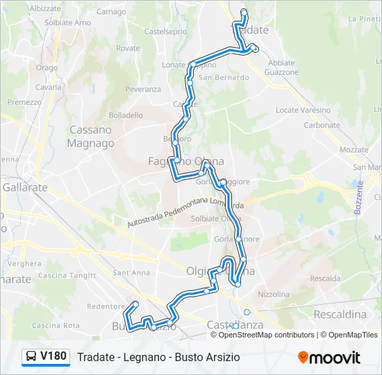 V180  Line Map