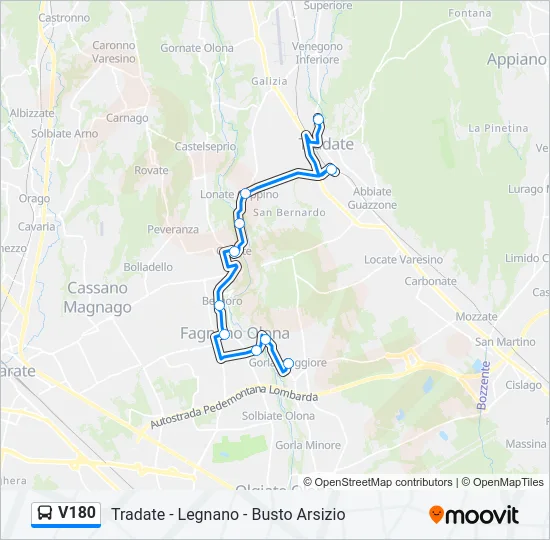 V180  Line Map