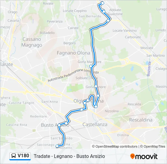V180  Line Map