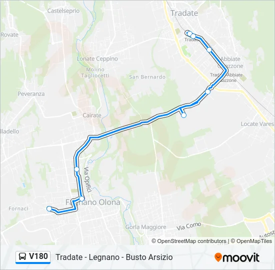 V180  Line Map