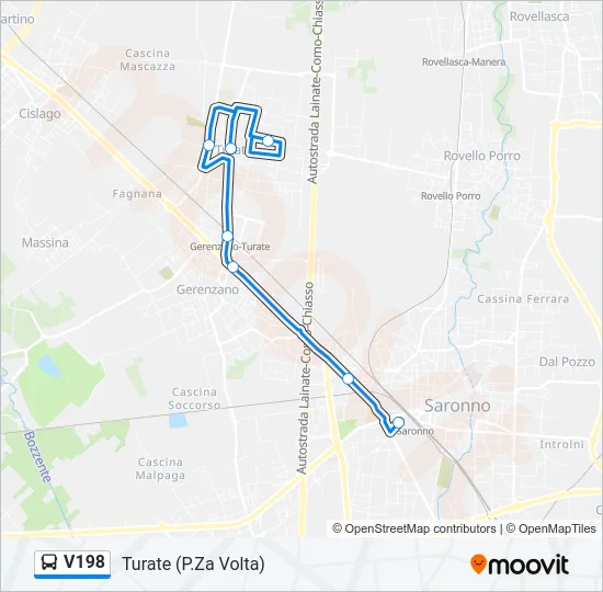 V198  Line Map