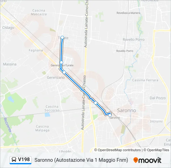 V198  Line Map