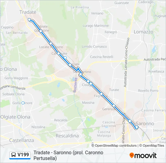 V199  Line Map