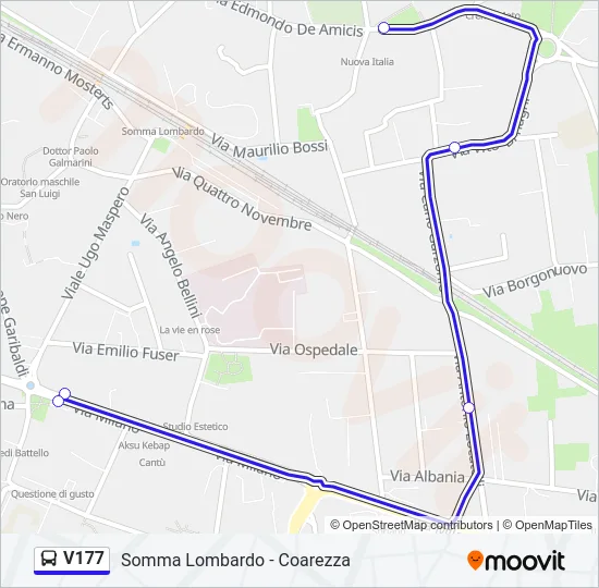 V177 Bus Line Map