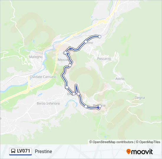 LV071 Bus Line Map