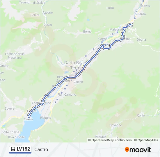 LV152 Bus Line Map
