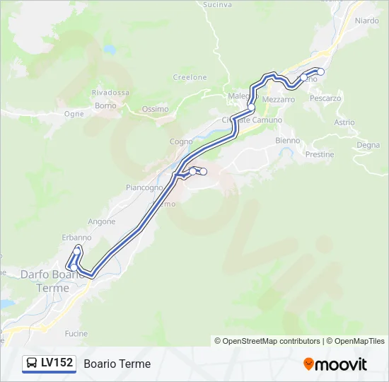 LV152 Bus Line Map