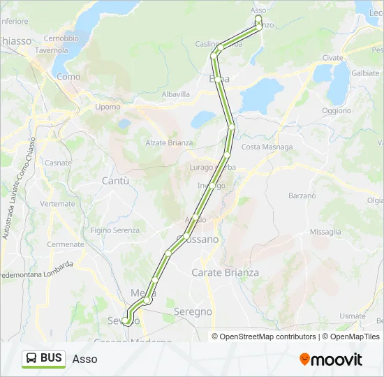 BUS Line Map