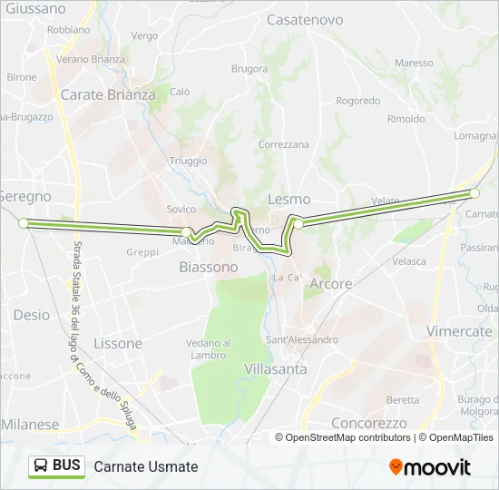BUS Line Map