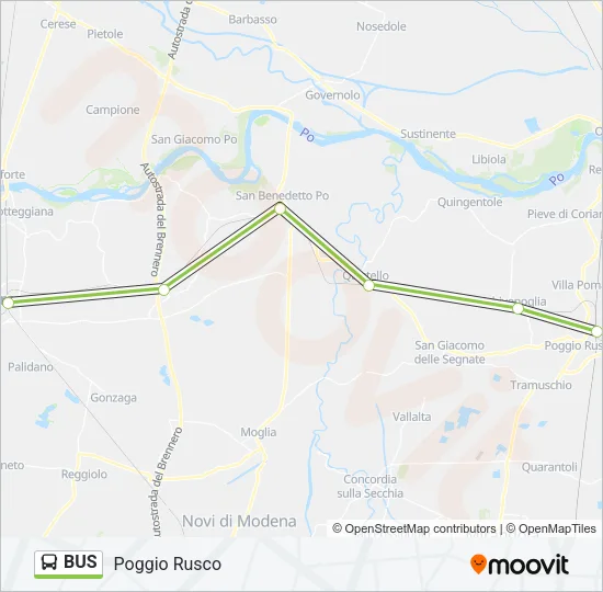 BUS Line Map