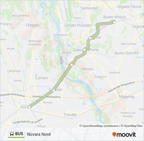 BUS Line Map