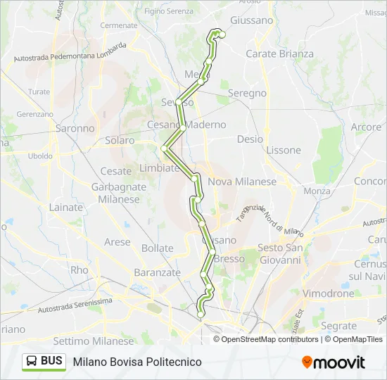 BUS Line Map