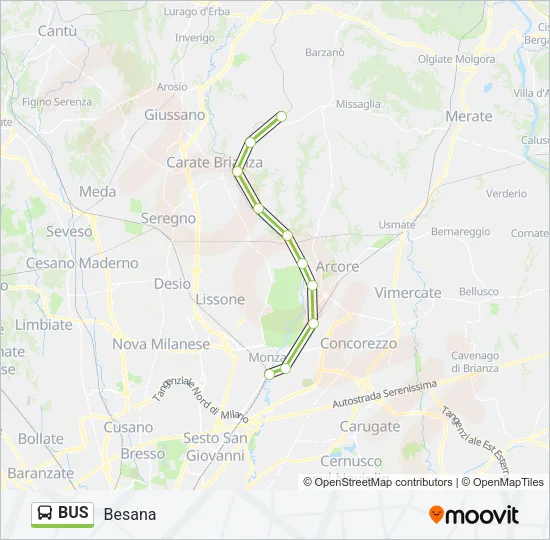 BUS Line Map