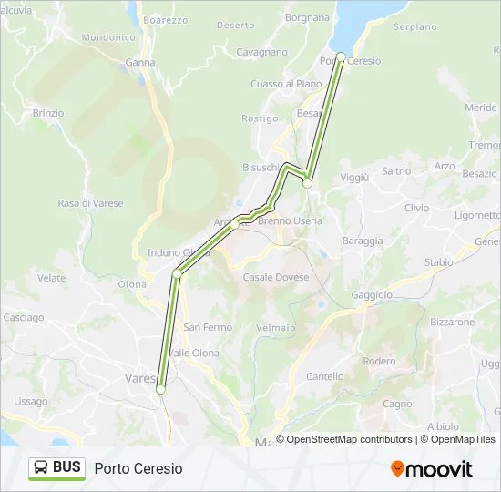 BUS Line Map