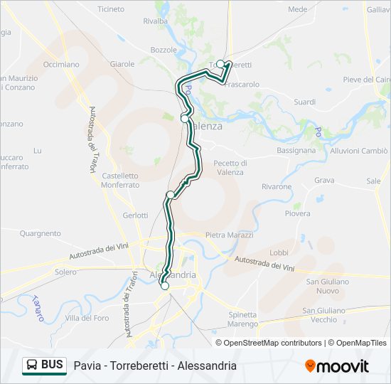 Percorso linea  BUS