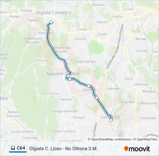 C64 Bus Line Map