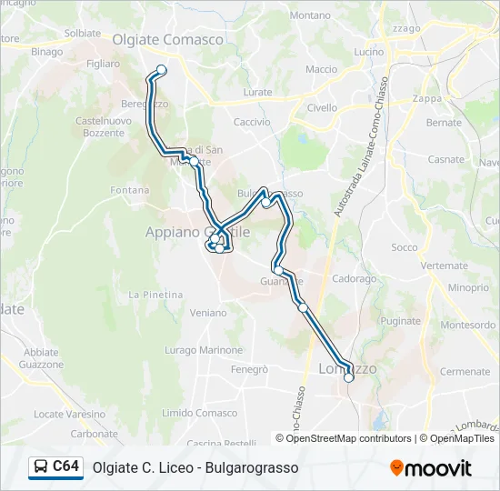 C64 Bus Line Map