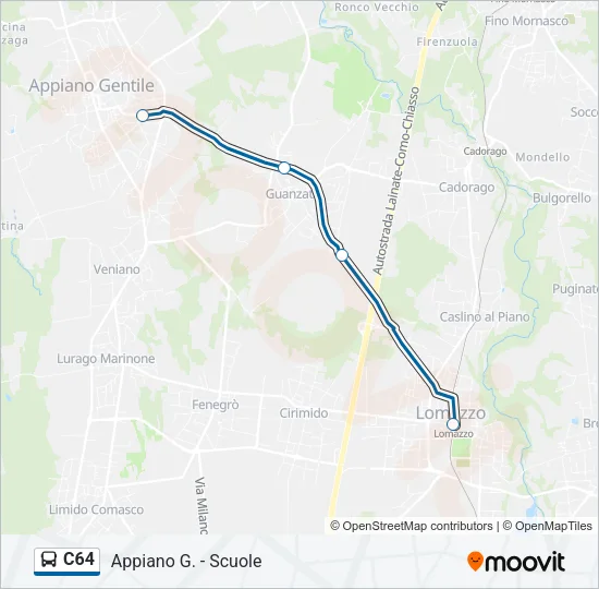 C64 Bus Line Map