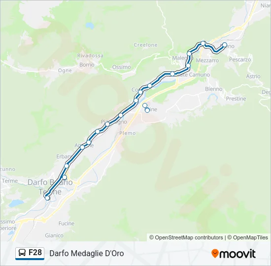 F28 Bus Line Map