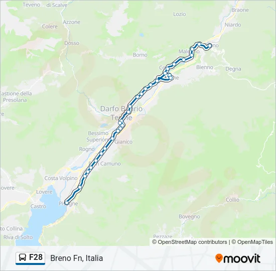 F28 Bus Line Map