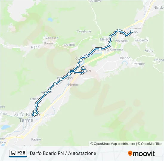 F28 Bus Line Map