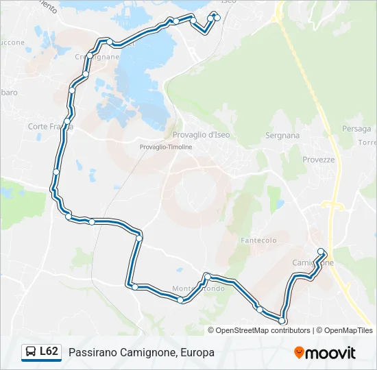 L62 Bus Line Map