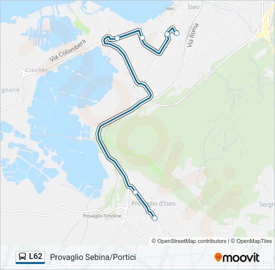 L62 Bus Line Map