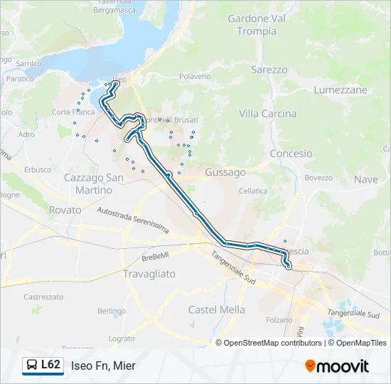 L62 Bus Line Map