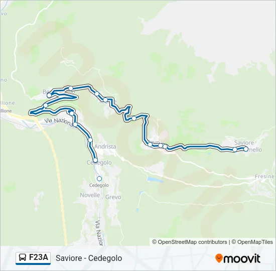 F23A Bus Line Map