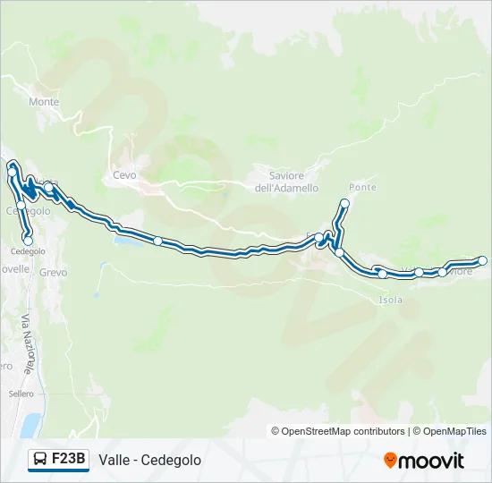 F23B Bus Line Map