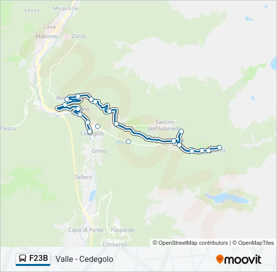 F23B Bus Line Map