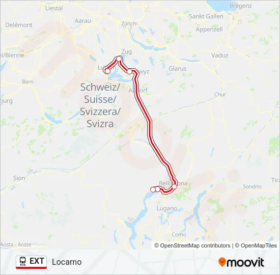 EXT Train Line Map