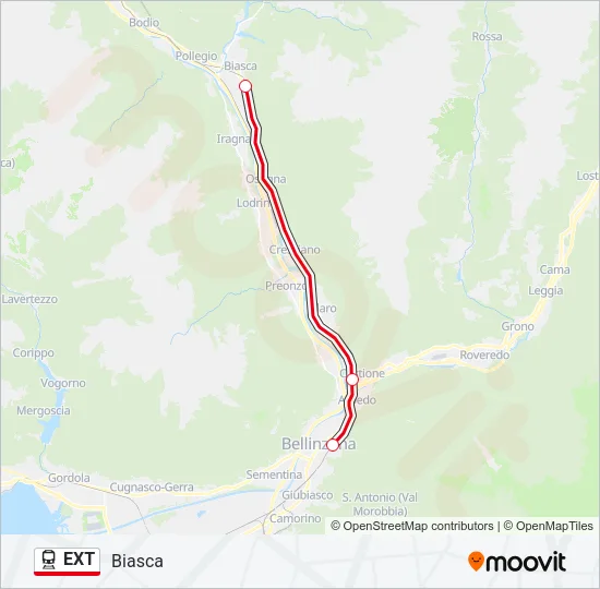 EXT Train Line Map