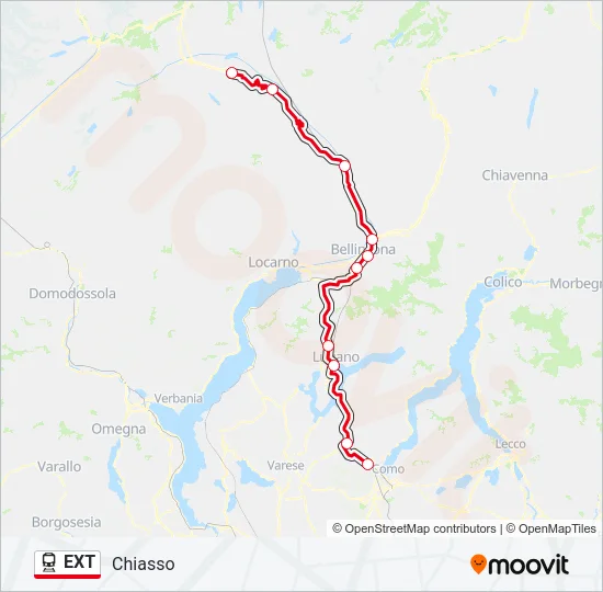 EXT Train Line Map