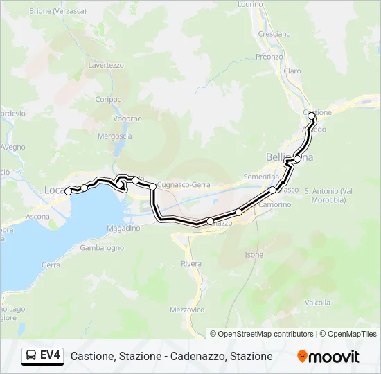 EV4 Bus Line Map