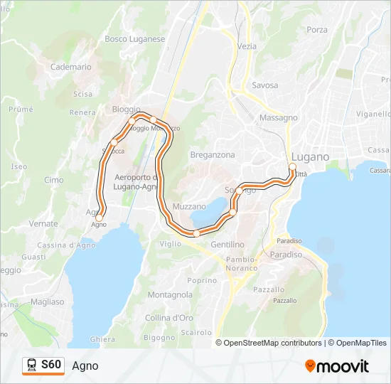S60 Train Line Map