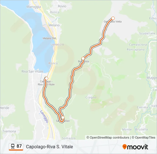 87 Train Line Map