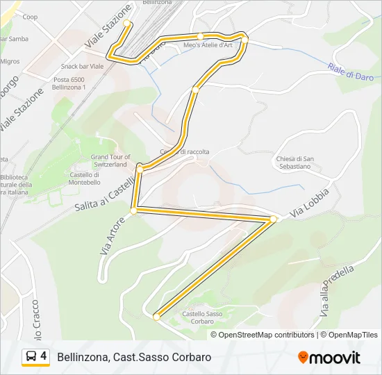 4 Bus Line Map