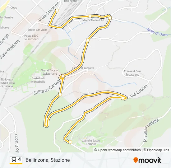 4 Bus Line Map