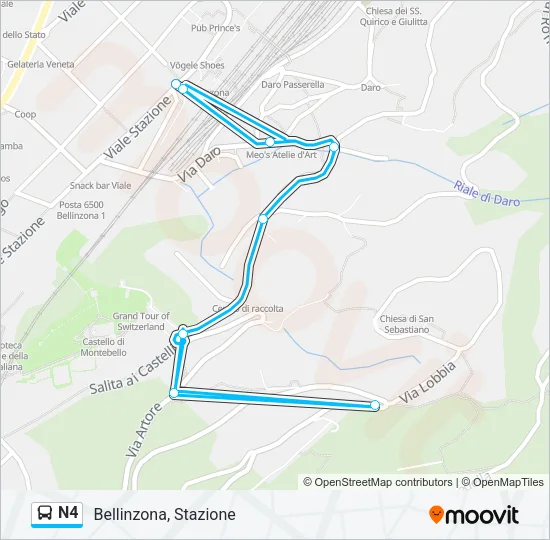 N4 Bus Line Map