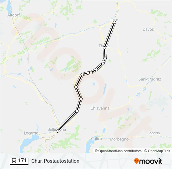 171 Bus Line Map