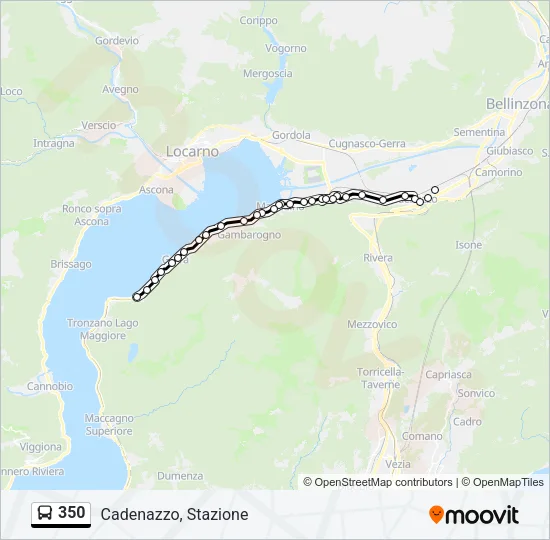 350 Bus Line Map