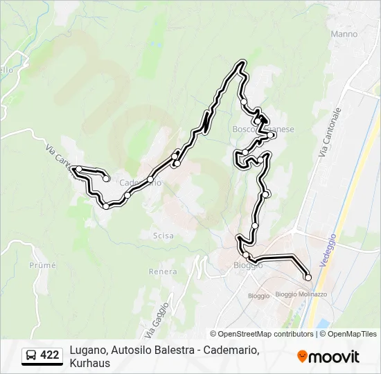 422 Route: Schedules, Stops & Maps - Bioggio Molinazzo Station (Updated)