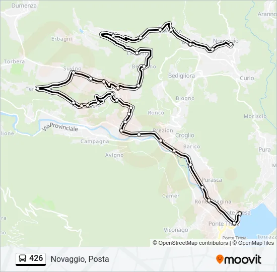 426 Bus Line Map