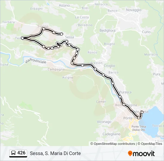 426 Bus Line Map