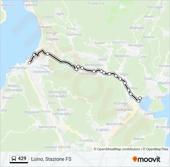 429 Bus Line Map