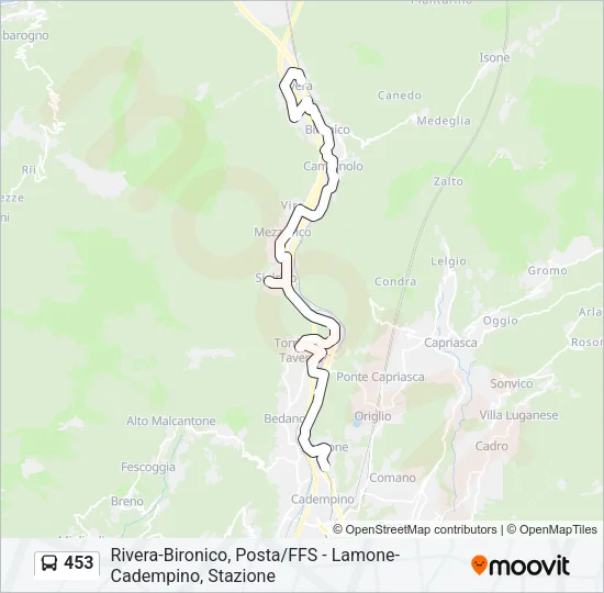 453 Bus Line Map