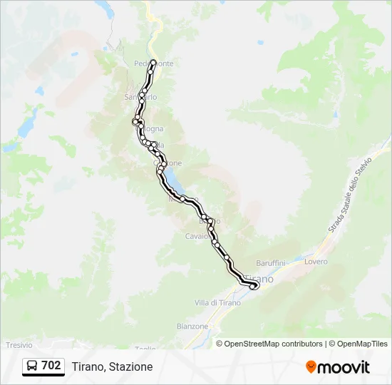 702 Route Schedules Stops Maps Tirano Station Updated 