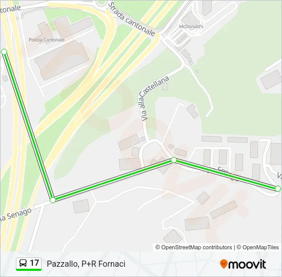 17 Bus Line Map