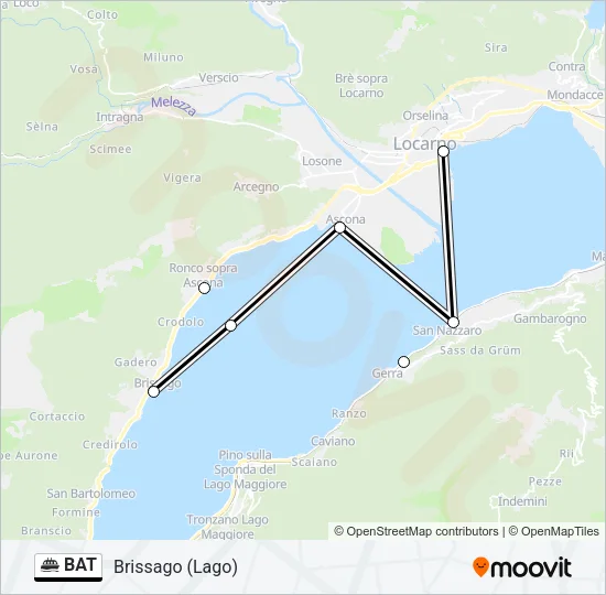 BAT Ferry Line Map